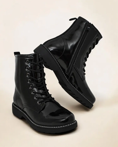 Royalfashion Women's lace-up ankle boots Lacerro