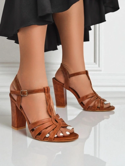 Royalfashion Женские босоножки на блочном каблуке Daffi Elegance