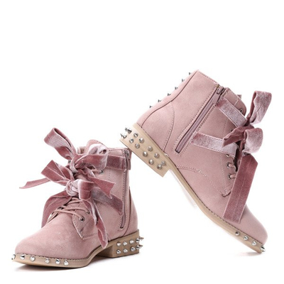 Pink bags with Paisley studs - Footwear