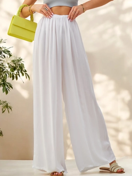 Royalfashion viskozes taisnas sieviešu bikses, izgatavotas no auduma