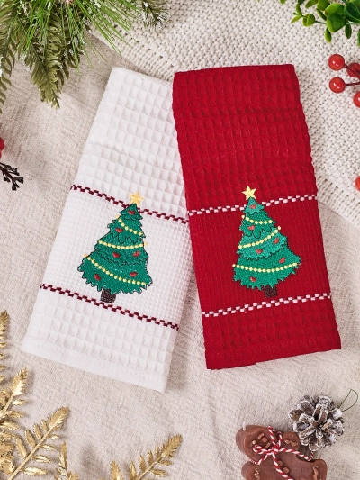 Royalfashion Holiday towel set Happy New Year