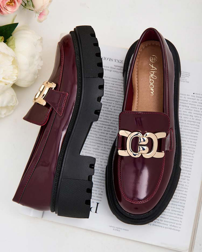 Royalfashion Женские лакированные мокасины Bevevra