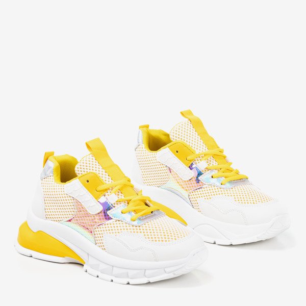 Żółte sneakersy damskie Spring Day - Obuwie