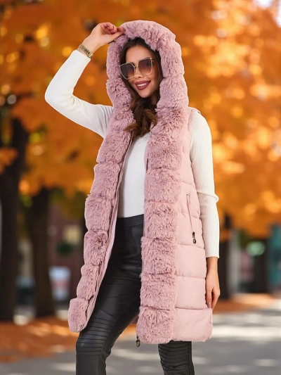 Royalfashion Sieviešu jaka ar atsvaraemām piedurklapēm