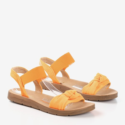 Neon Orange Redish Sandals - Footwear 1