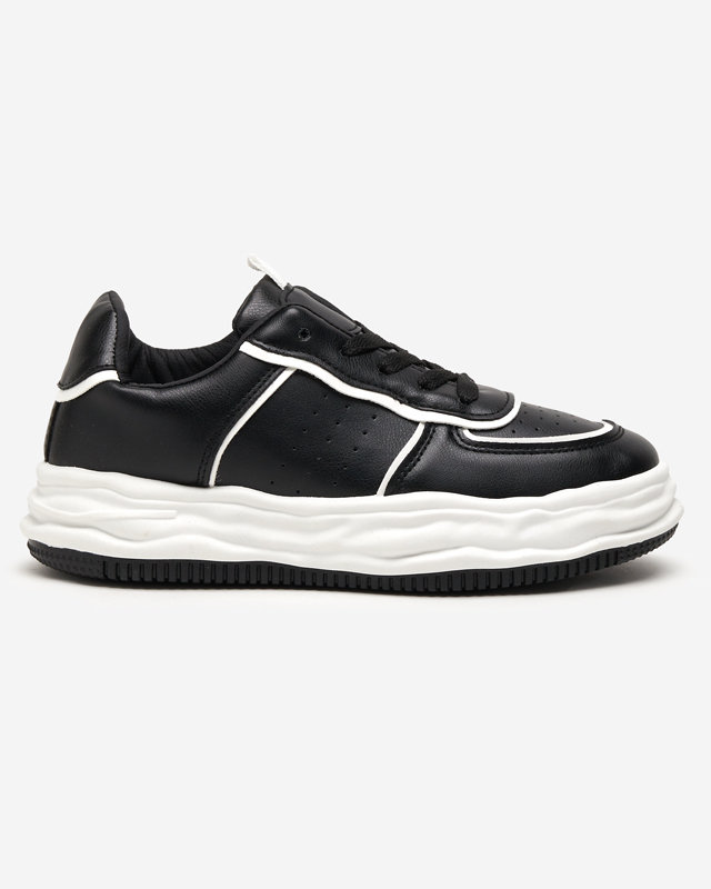 OUTLET Black women's sports shoes with inserts Dekavi - Footwear
