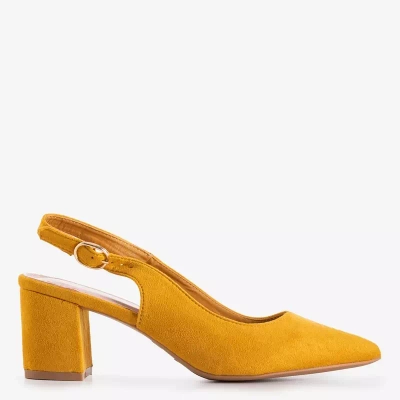 OUTLET Mustard women's sandals on the Siofra post - Footwear