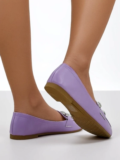 Royalfashion Sieviešu mokasīni ar rhinestones Lecilla