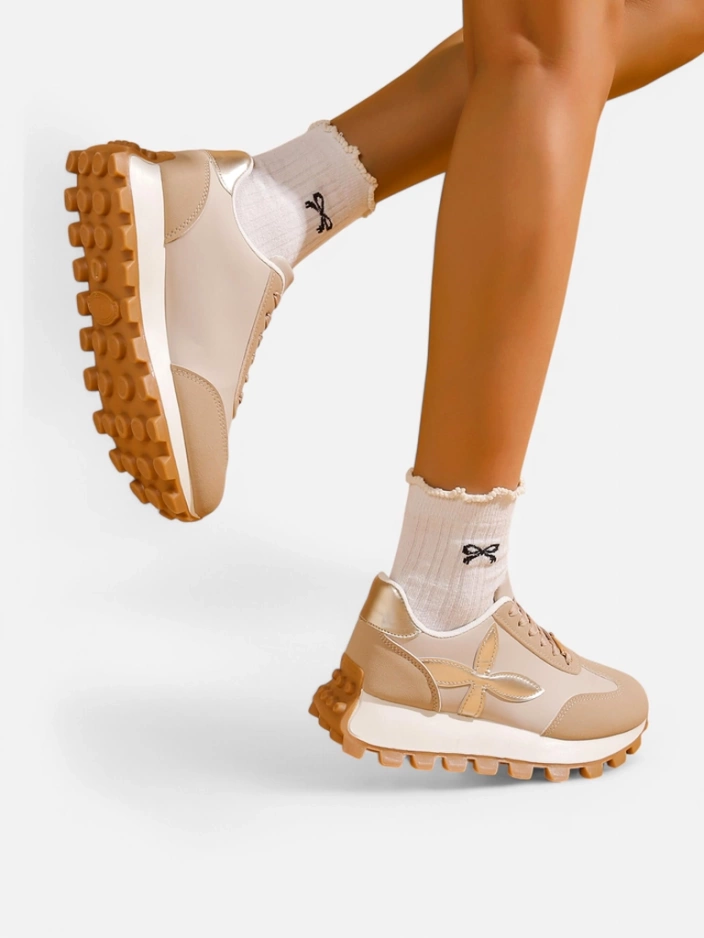 Женские спортивные кроссовки Royalfashion на толстой подошве Aloqa