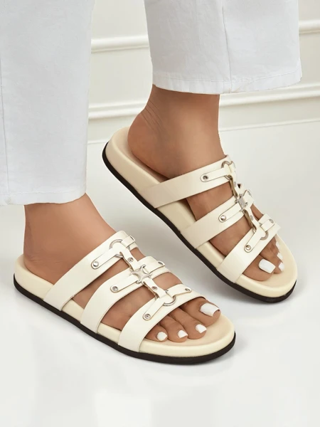 Royalfashion Women's Roman Style Flip-Flops Roma