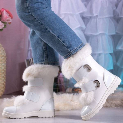OUTLET White snow boots with fur from Dassacia - Footwear
