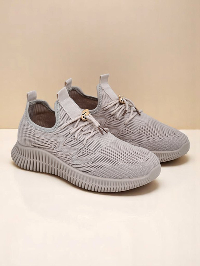 Aurelia Bianca – White Women's Royalfashion Sneakers on a Flat Sole