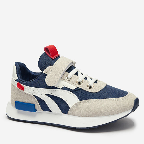 Bērnu sporta apavi tumši zili pelēkā krāsā Kaxo- Footwear