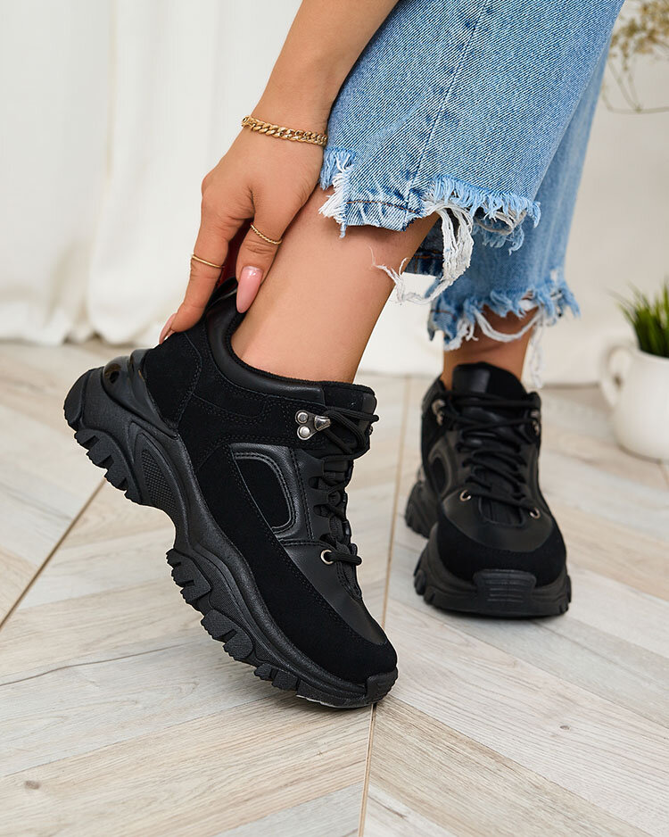 Royalfashion Black women's sneakers Aherot