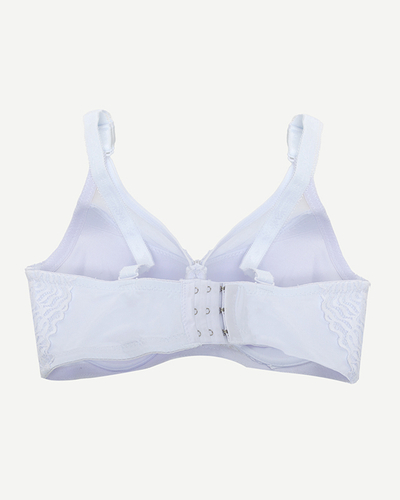 Ladies' white bra with lace - Underwear