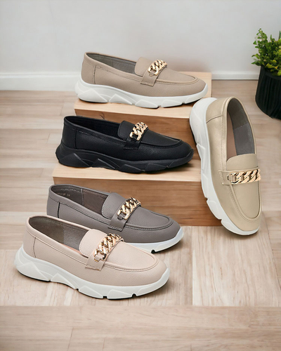 Royalfashion Moccasins with ornament on the nose Asedasel