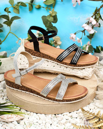 Royalfashion Women's sandals with zircons Elif