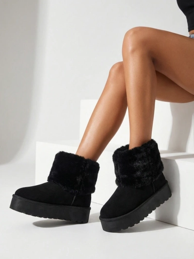 Women's snow-style boots with fur Irelle