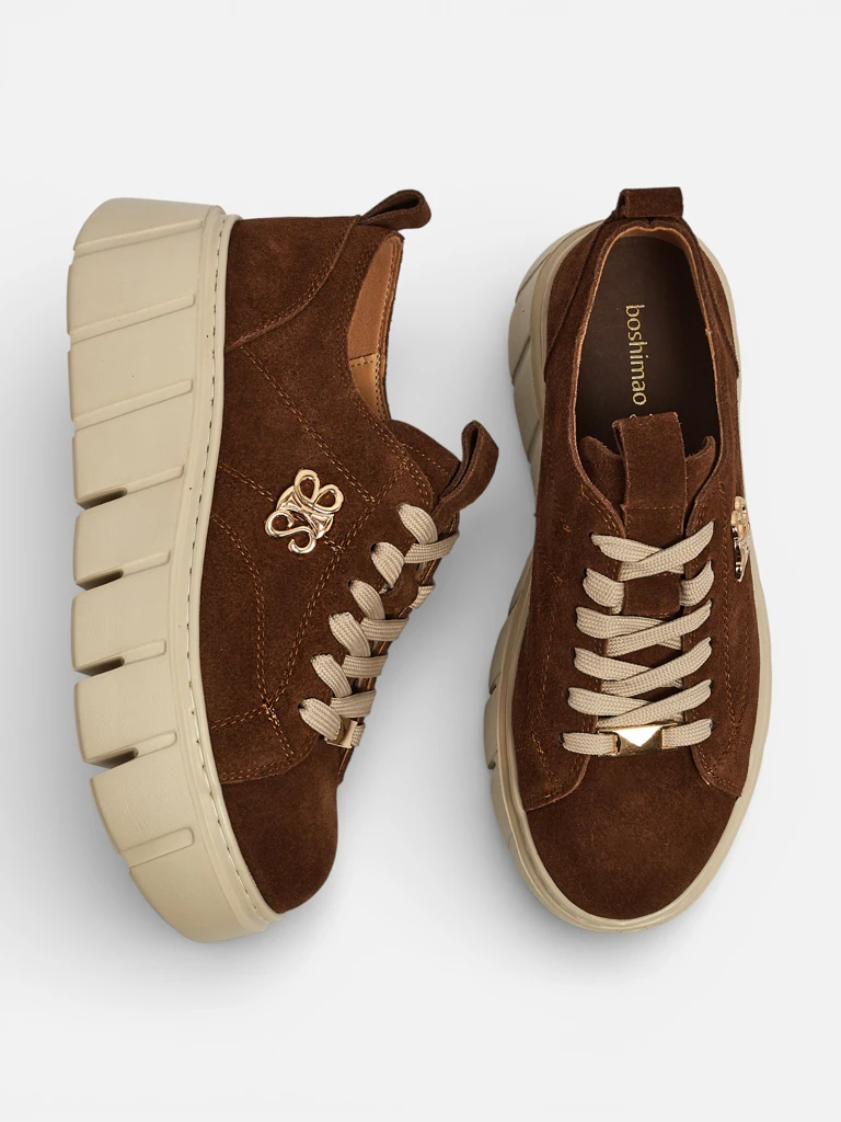 Women's Renos Natural Leather Sport Sneakers