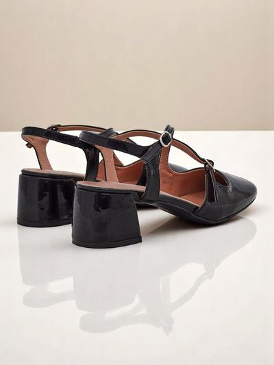 Royal Fashion Women's Lolita Low-Heeled Pumps with Decorative Straps