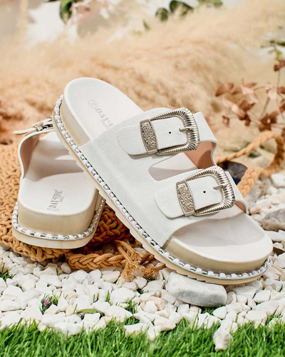 Royalfashion Women's Rolii flat sole flip-flops