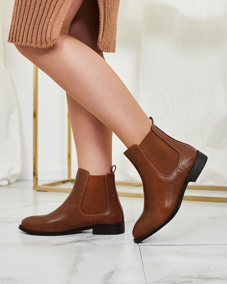 Royalfashion Black women's boots a'la sztyblety with embellishments Ederte