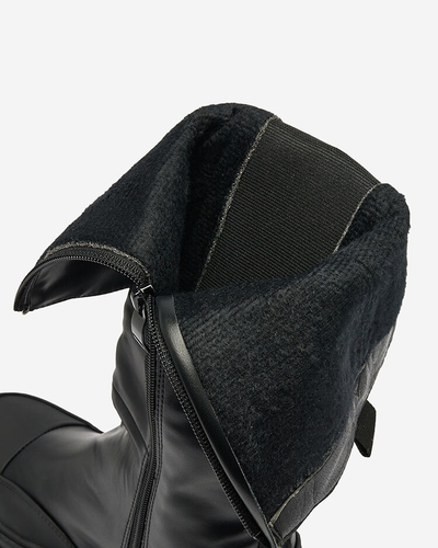 Royalfashion Женские полусапоги черного цвета Blyssy