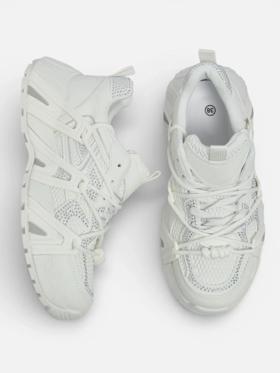 Aurora White Leather Women's Sports Sneakers for Spring