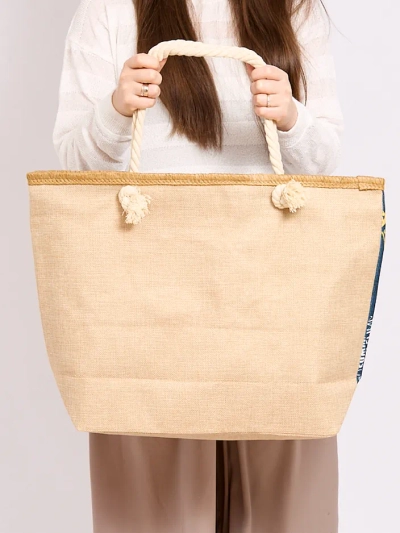 Royalfashion Large fabric bag with print