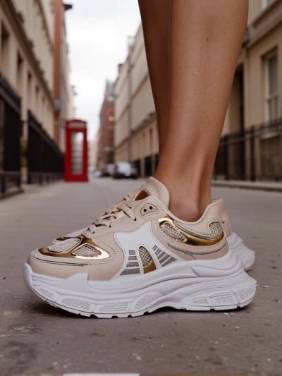 Royalfashion Women's Sneakers on a Thick Sole Ovelba