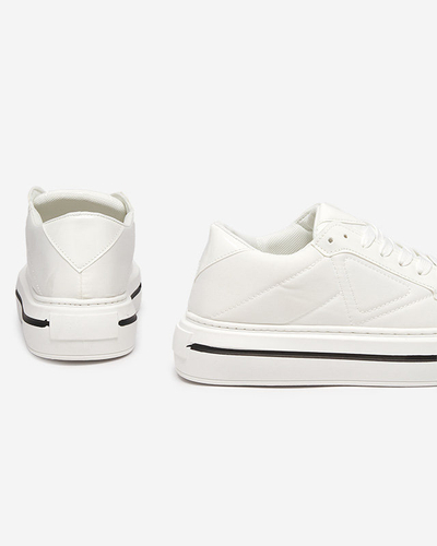 Smaqo white women's sports sneakers - Footwear