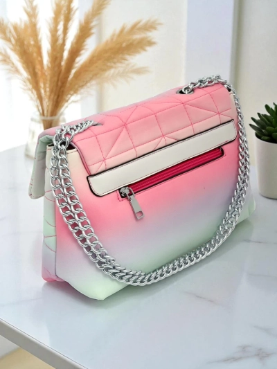 Royalfashion Neliela sieviešu rokassomiņa no eko ādas ar ombre efektu Sophie Rose