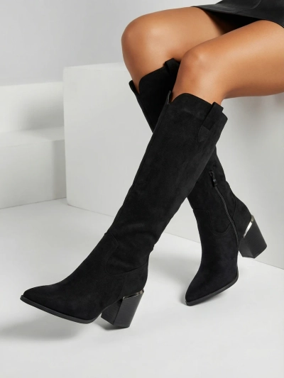 Women's Eco-Suede Stiletto Heel Boots Ferrevi