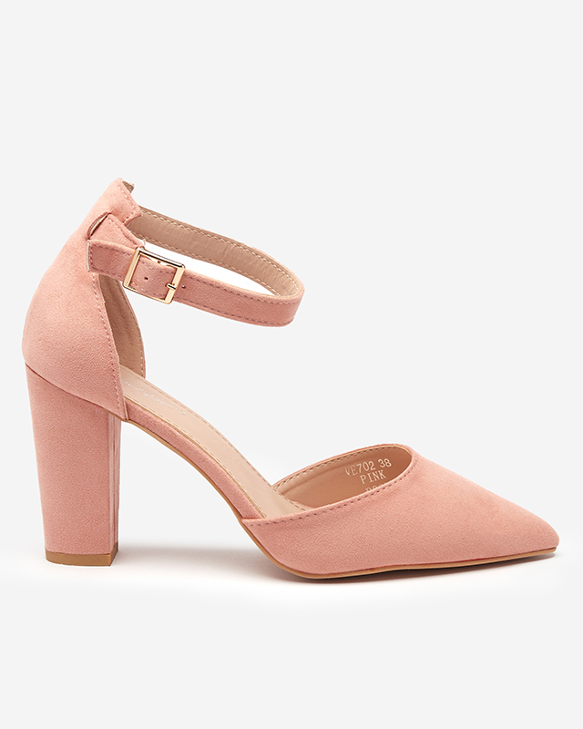 Pink women's sandals on the Kinotia post - Footwear