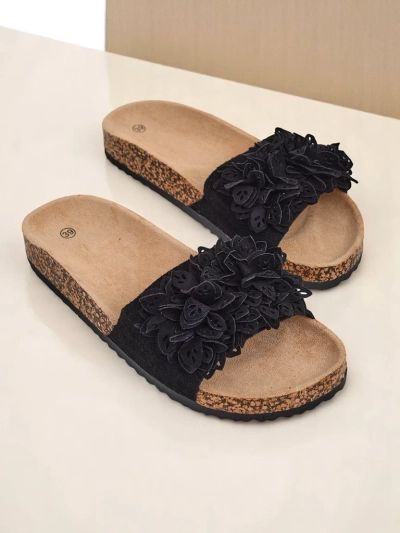 Royalfashion женские шлёпанцы с цветочными акцентами Occes