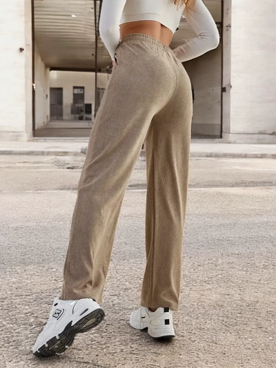 Royalfashion Women's wide ribbed pants PLUS SIZE