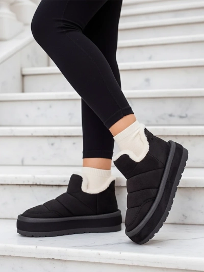 Royalfashion Sieviešu Zoeno īsie zābaki a'la sniega zābaki