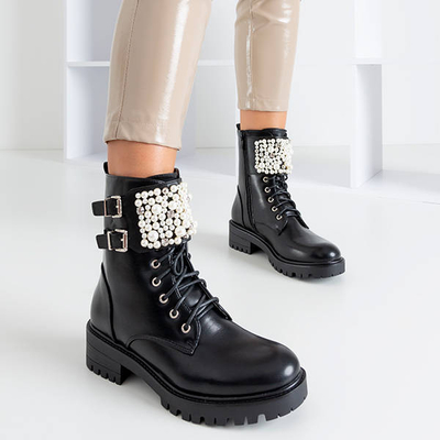 Black bags with Foga decorations - Footwear