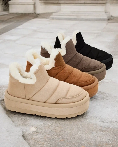 Royalfashion Sieviešu Zoeno īsie zābaki a'la sniega zābaki