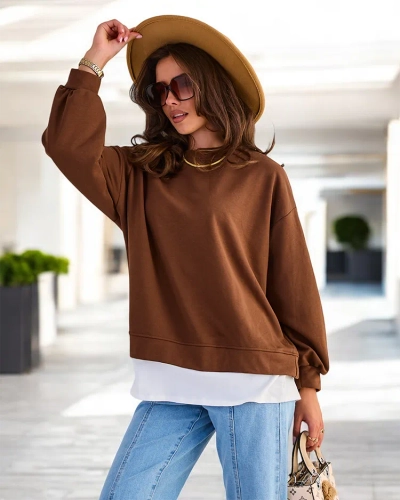 Royalfashion Sieviešu kokvilnas plānais džemperis