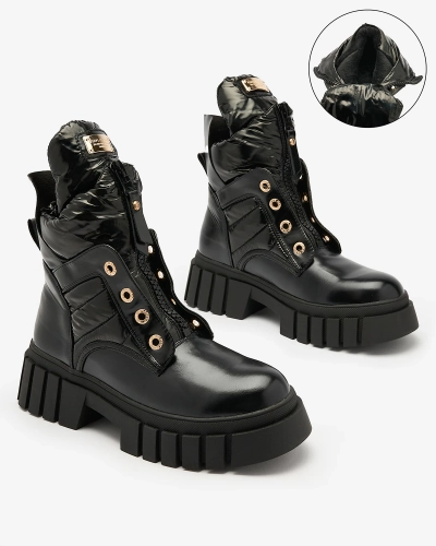 Royalfashion Женские сапоги черного цвета Selilka