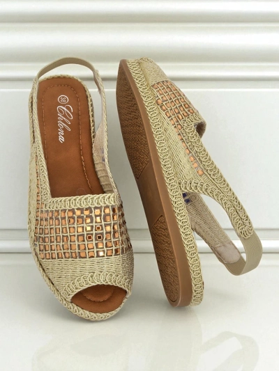 Sieviešu espadrillas sandales ar rhinestones Belle Sparkle