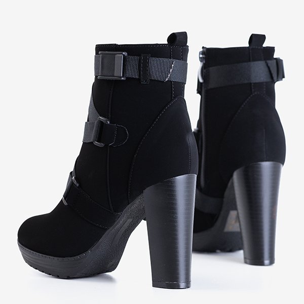 Black women's high-heeled boots Ores - Footwear