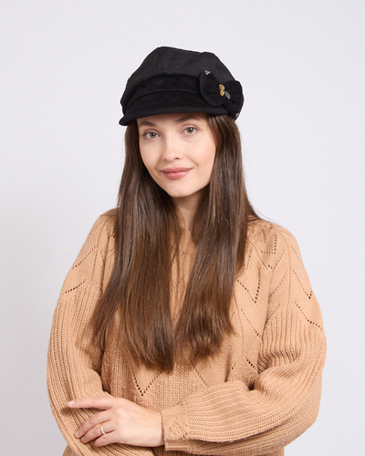 Royalfashion Women's beret with bow