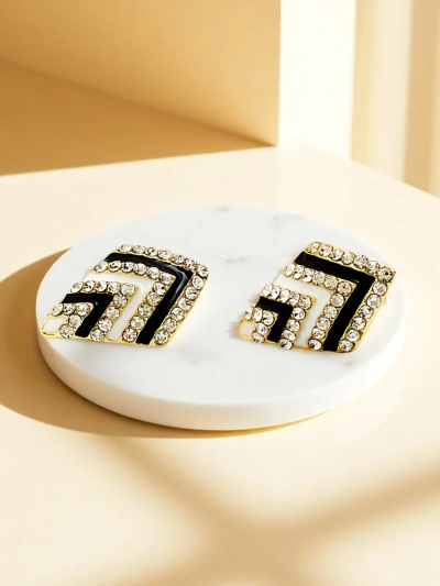 Royalfashion Женские клипсы с фианитами