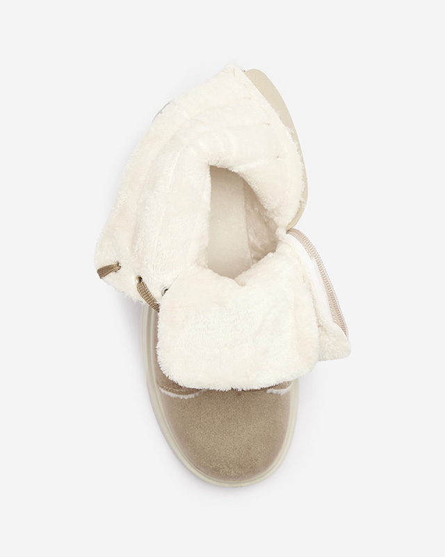 Женские утепленные сапоги-трапперы коричневого цвета Tivica - Обувь