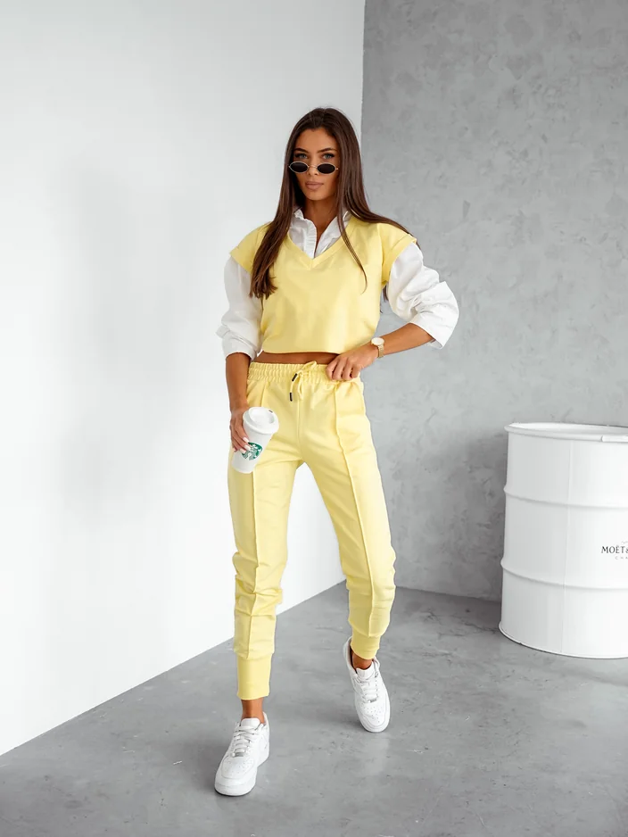 Royalfashion Women's cotton casual set with short sleeves