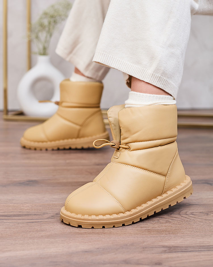 Royalfashion Women's slip-on snow boots in brown Nevonsisia