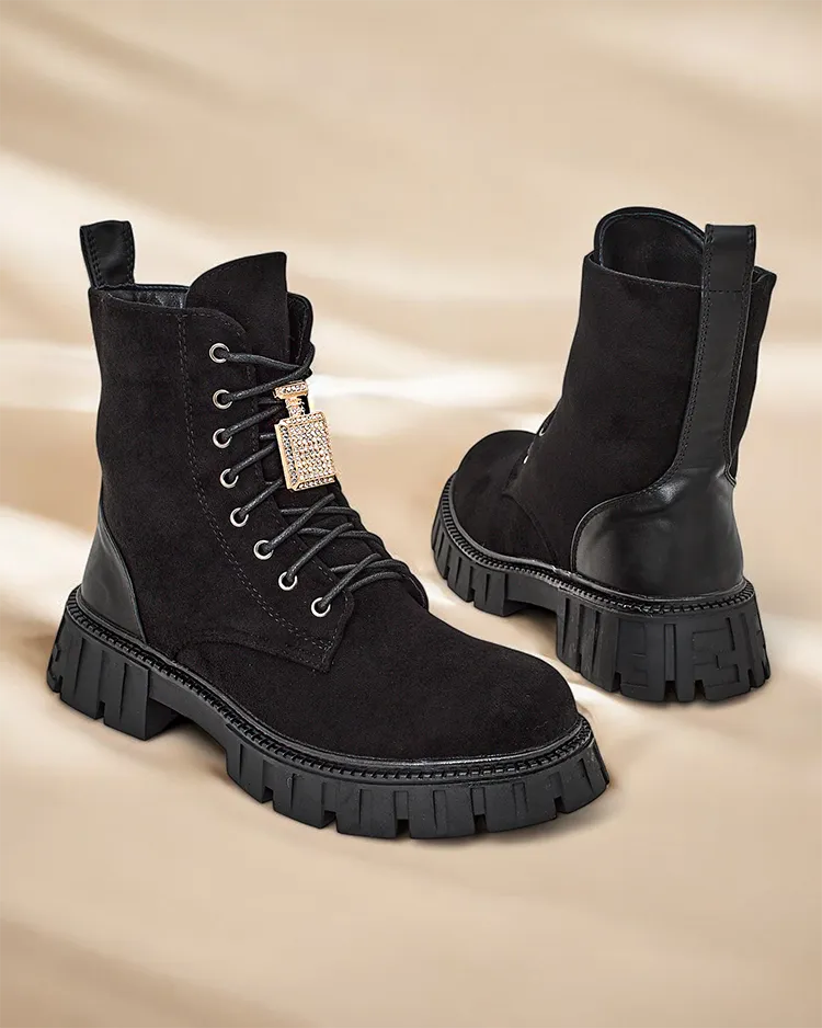 Royalfashion Eco velvets sieviešu zābaki darbinieks Edvines