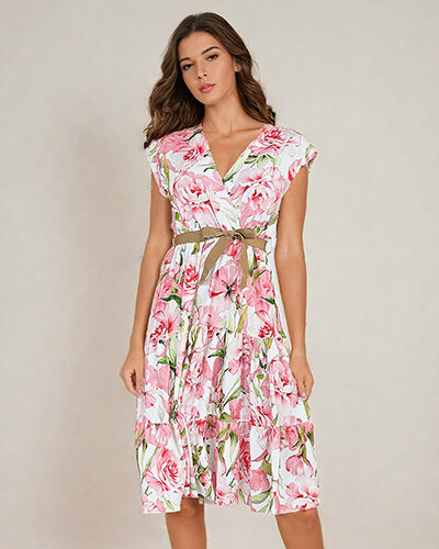 Royalfashion Women's midiw floral dress